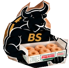 BINGSERV Beast holding a box of doughnuts